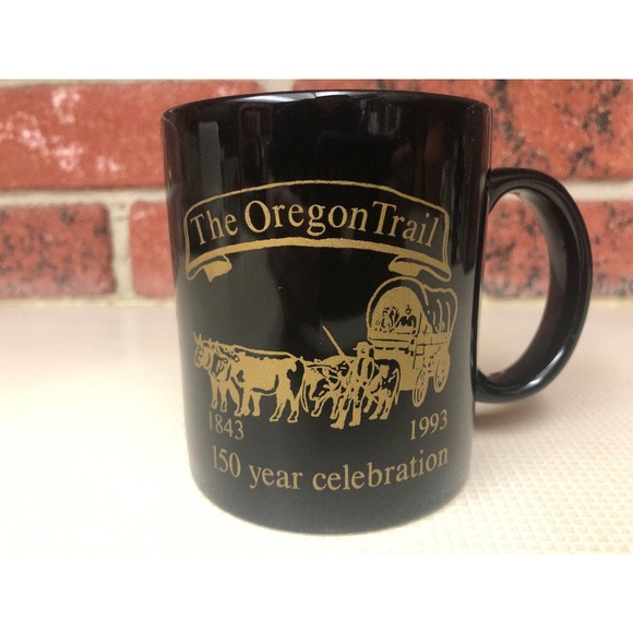 Smith Western Other - Smith Western The Oregon Trail 150 Year Celebration 1843 1993 Coffee Mug Black